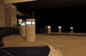 Illuminated GFRP Bollards